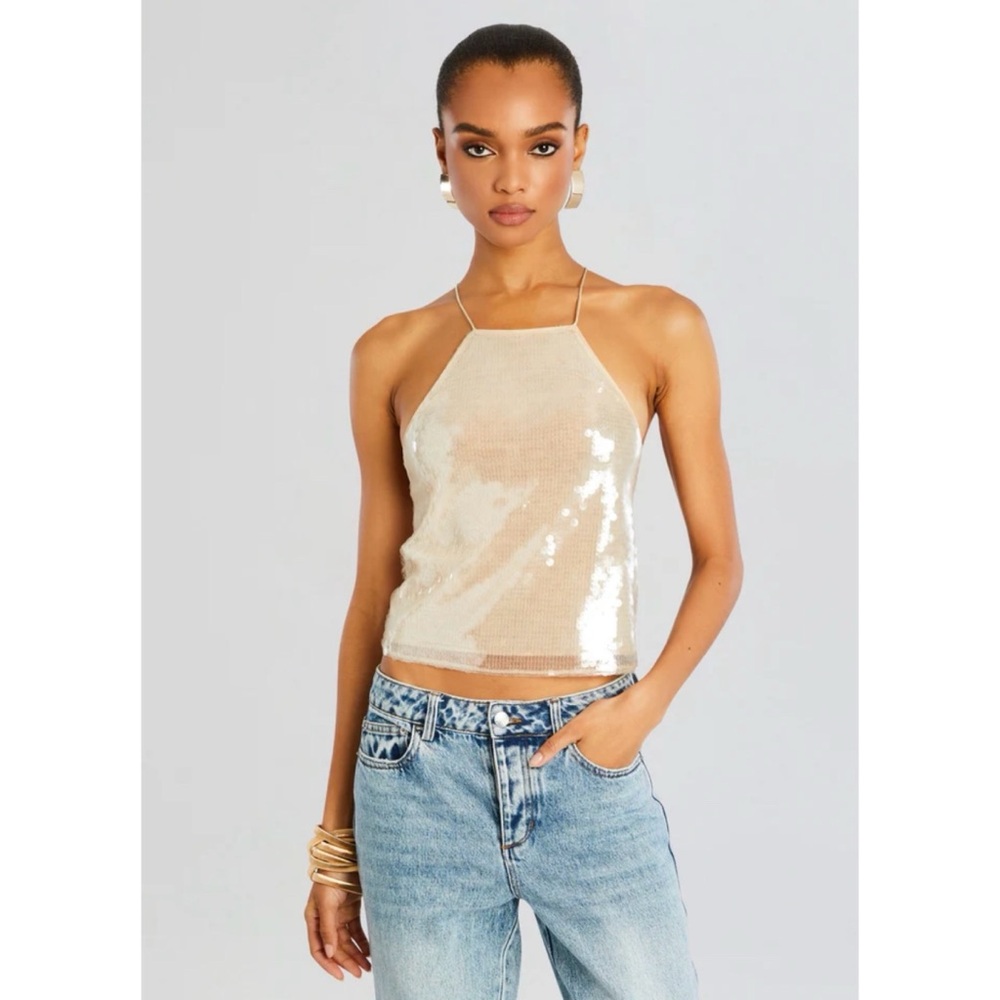 NWT Retrofete ‘Norma’ Sequin Top